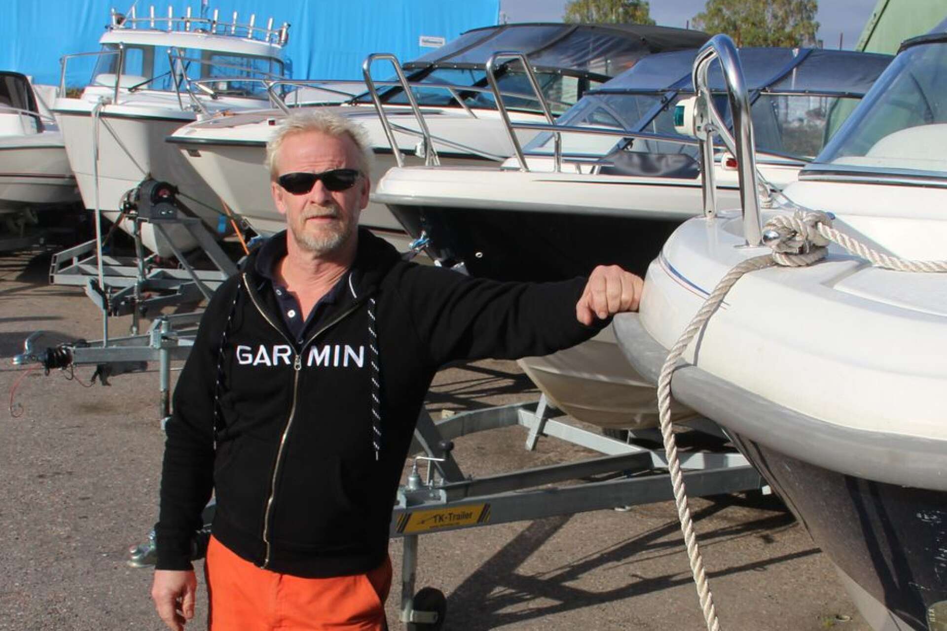 Anders Lindqvist på Säfflebåtar berättar att han märkt ett klart ökat intresse för både båtar och båtmotorer.