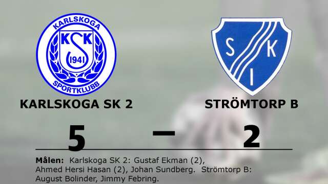 Karlskoga SK vann mot Strömtorps IK