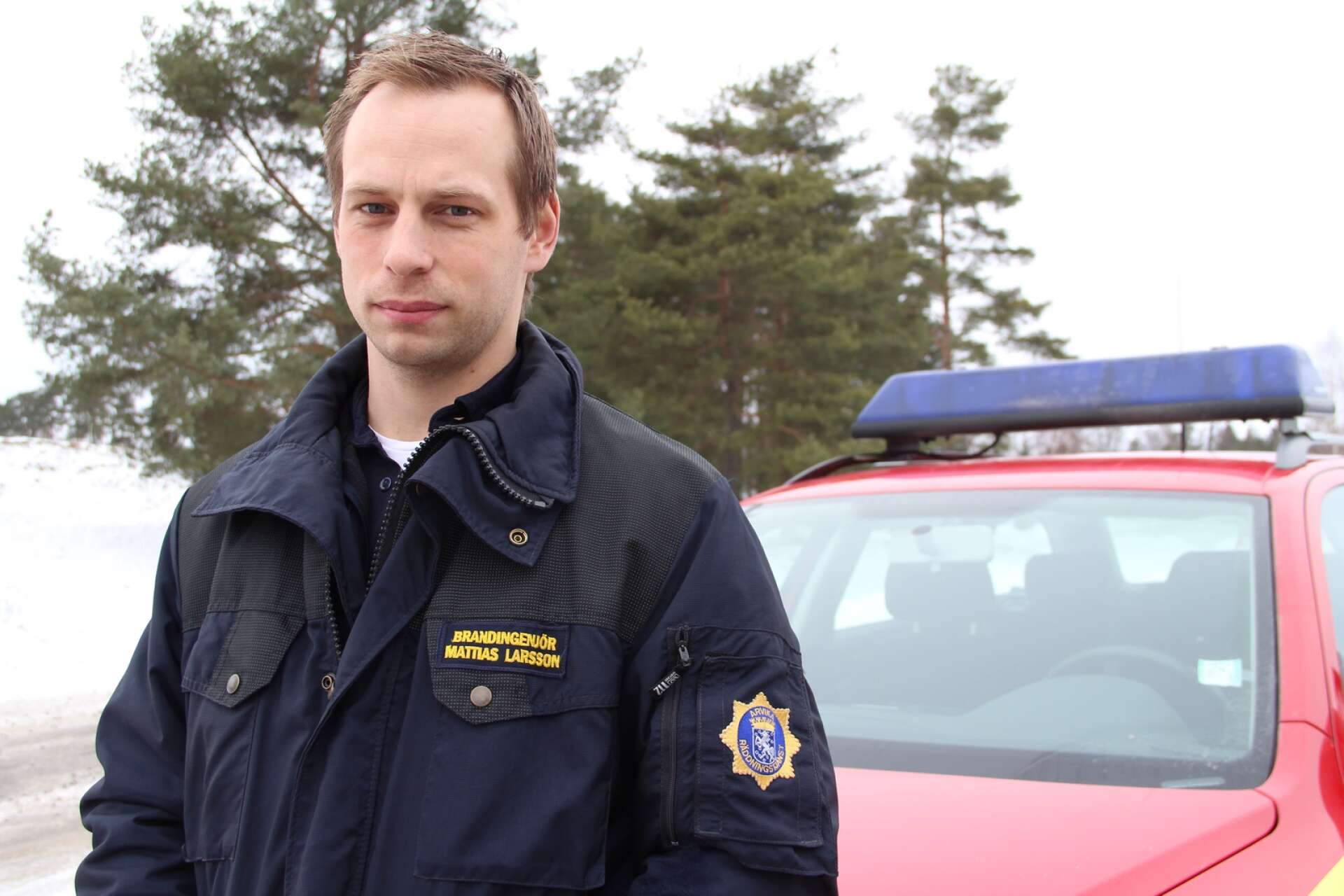 Räddningschef Mattias Larsson. Arkivbild.