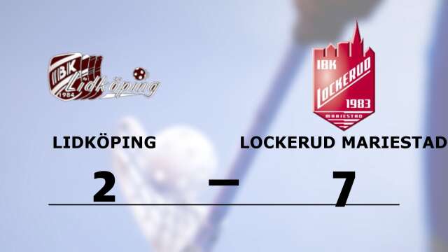 IBK Lidköping förlorade mot IBK Lockerud Mariestad