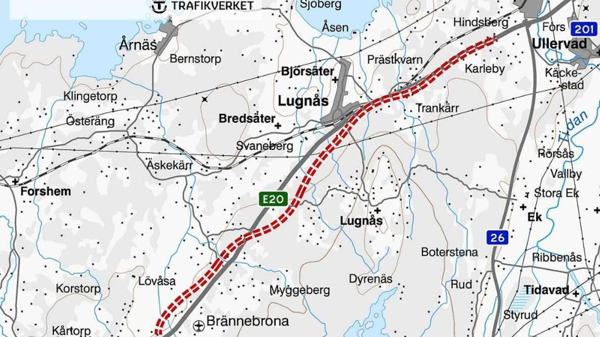 Privatpersoner vill inte att den nya E20-sträckningen mellan Götene och Mariestad dras i &quot;oförstört område&quot;.