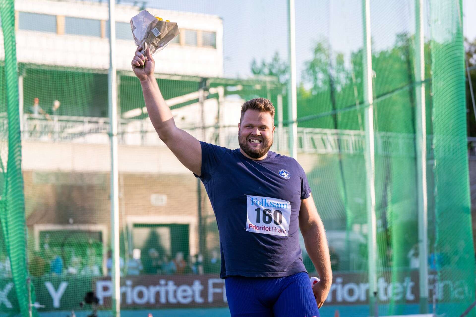 Daniel Ståhl, OS-guldvinnare 2021, fixade seger i herrarnas diskus på Sollentuna GP med 70,93 meter.