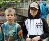 Kompisarna Alfons Vidstrand, 10 år och Manne Eriksson, 10 år är vana fiskare.