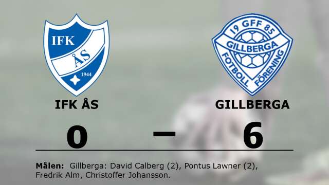 IFK Ås förlorade mot Gillberga FF