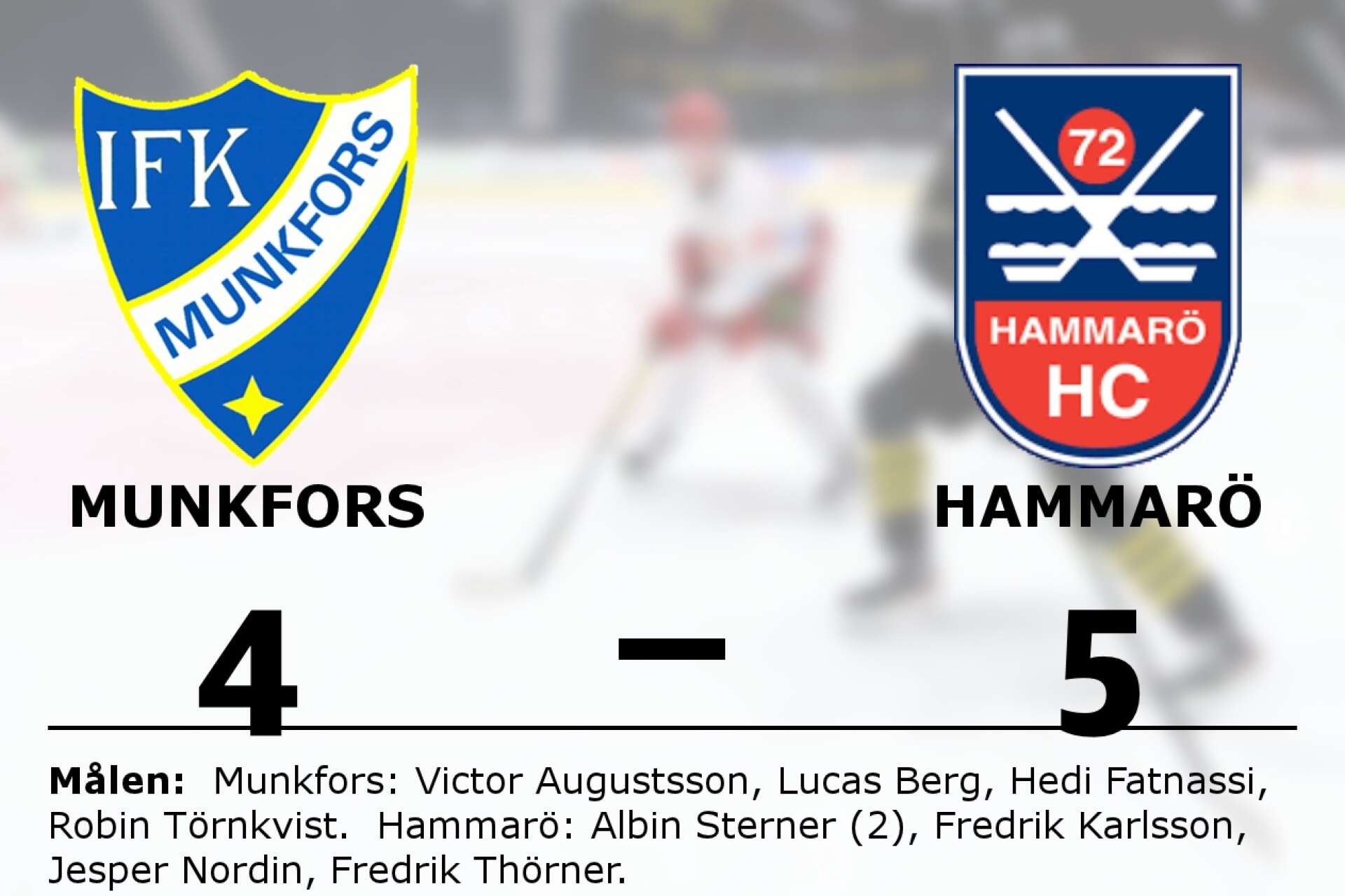 IFK Munkfors förlorade mot Hammarö HC