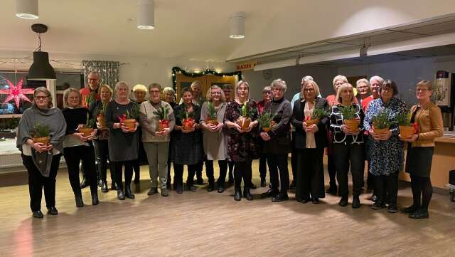 Personer som gått i pension från Gullspångs kommun under 2020, 2021 eller 2022 avtackades vid julbordet. 