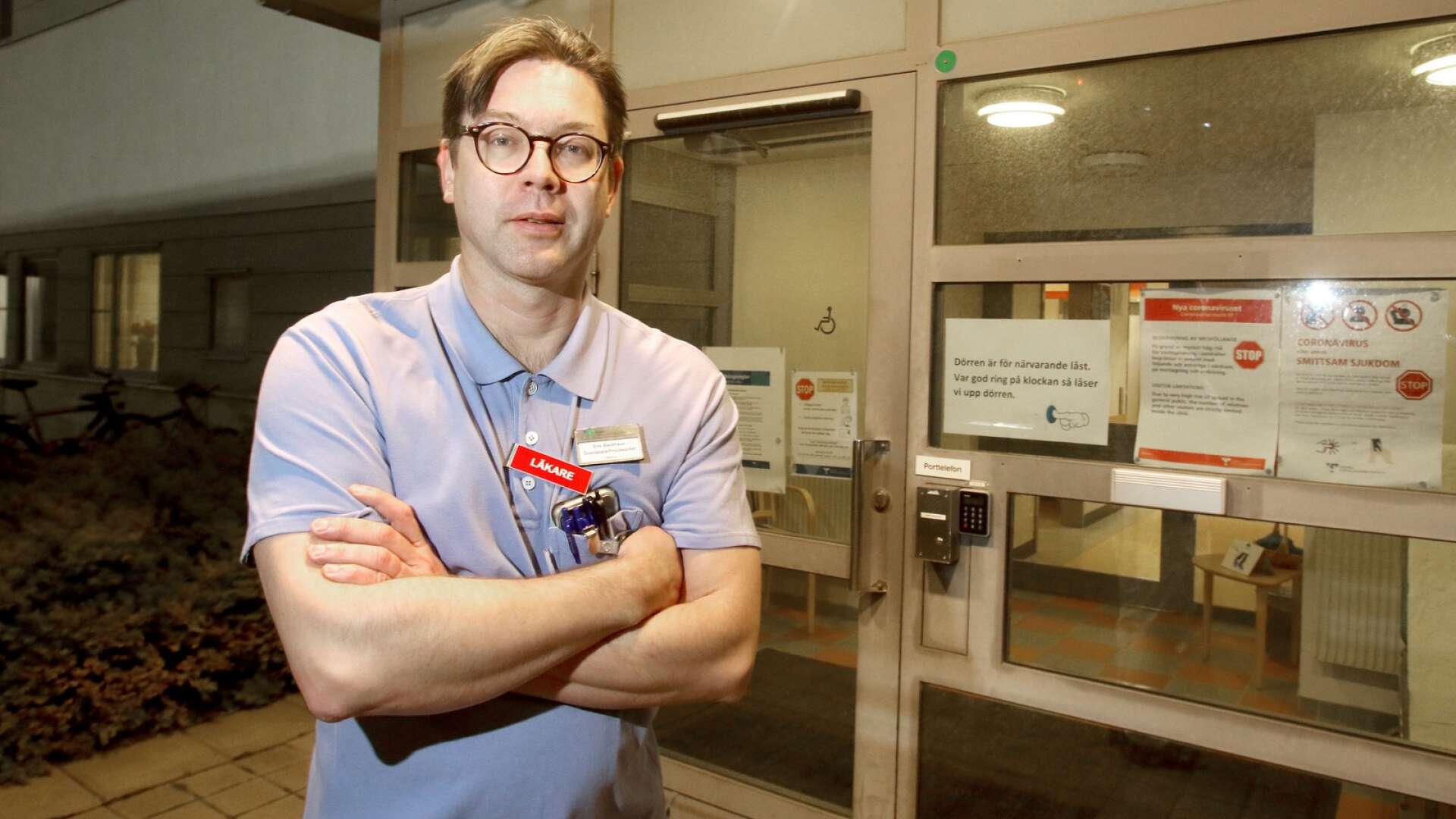 Erik Backhaus är läkare vid infektionsmottagningen på Skaraborgs sjukhus.