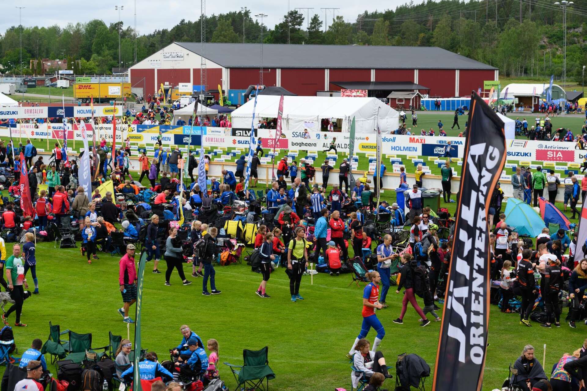 I år hade 18 540 löpare anmält sig till O-ringen som avgörs i Norrköping.