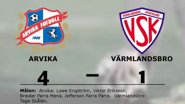 IK Arvika Fotboll vann mot Värmlandsbro SK