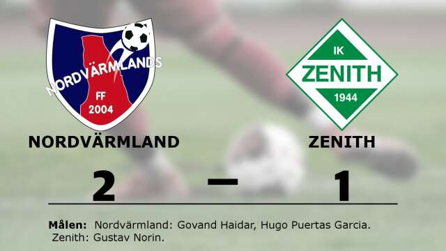 Nordvärmlands FF vann mot IK Zenith