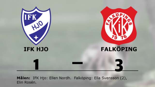 IFK Hjo förlorade mot Falköpings KIK