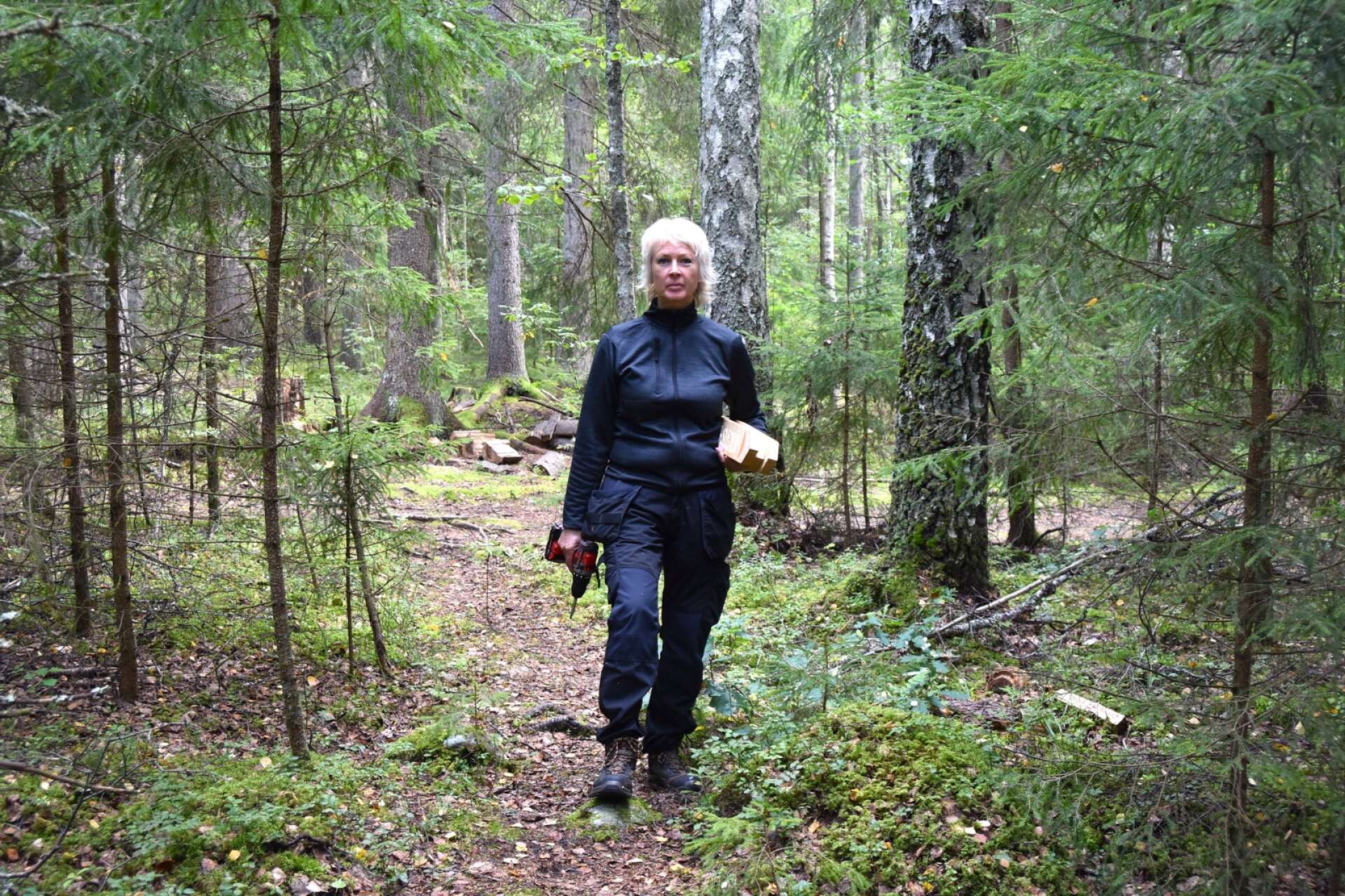 Carin Höglund, ledansvarig i Arvika kommun välkomnar samarbetet med vandringsleder över kommungränsen.