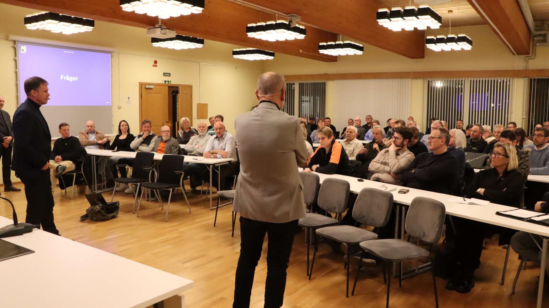 Många var intresserade av att höra mer om Volvos planer för batterifabriken i Mariestad. 