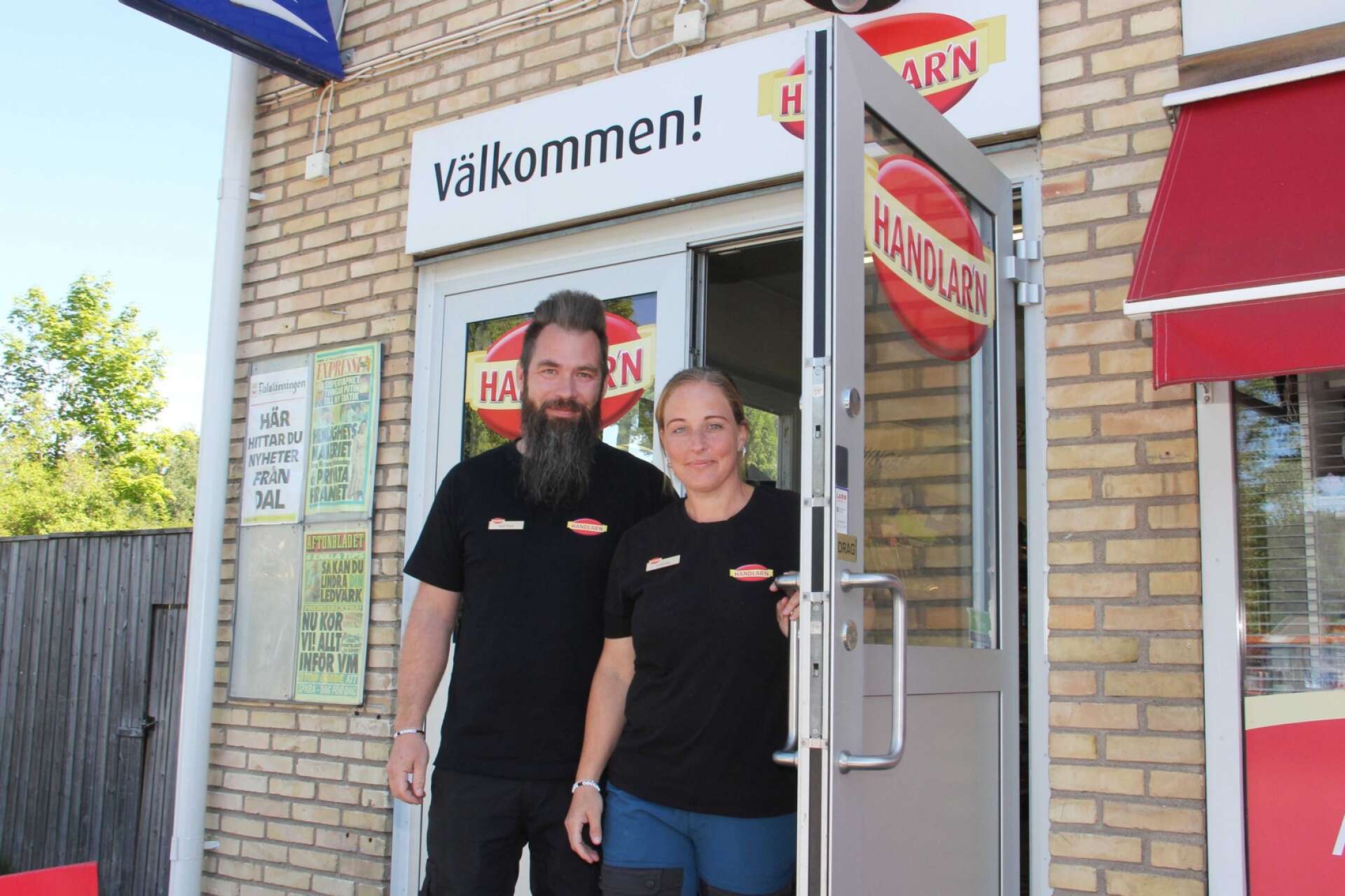 Sandra Olsson och Mattias Gustavsson ser fram emot att ta över butiken första augusti.