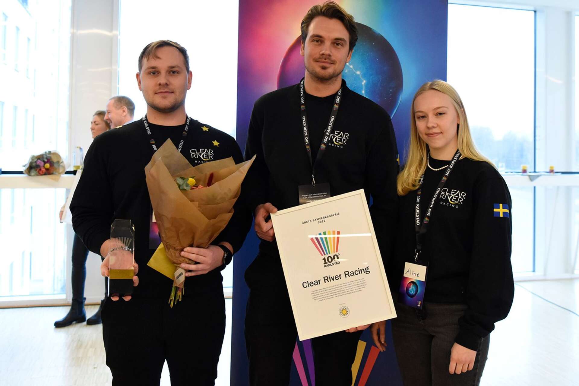 Clear River Racing vann årets samverkanspris på 100° Karlstad. 