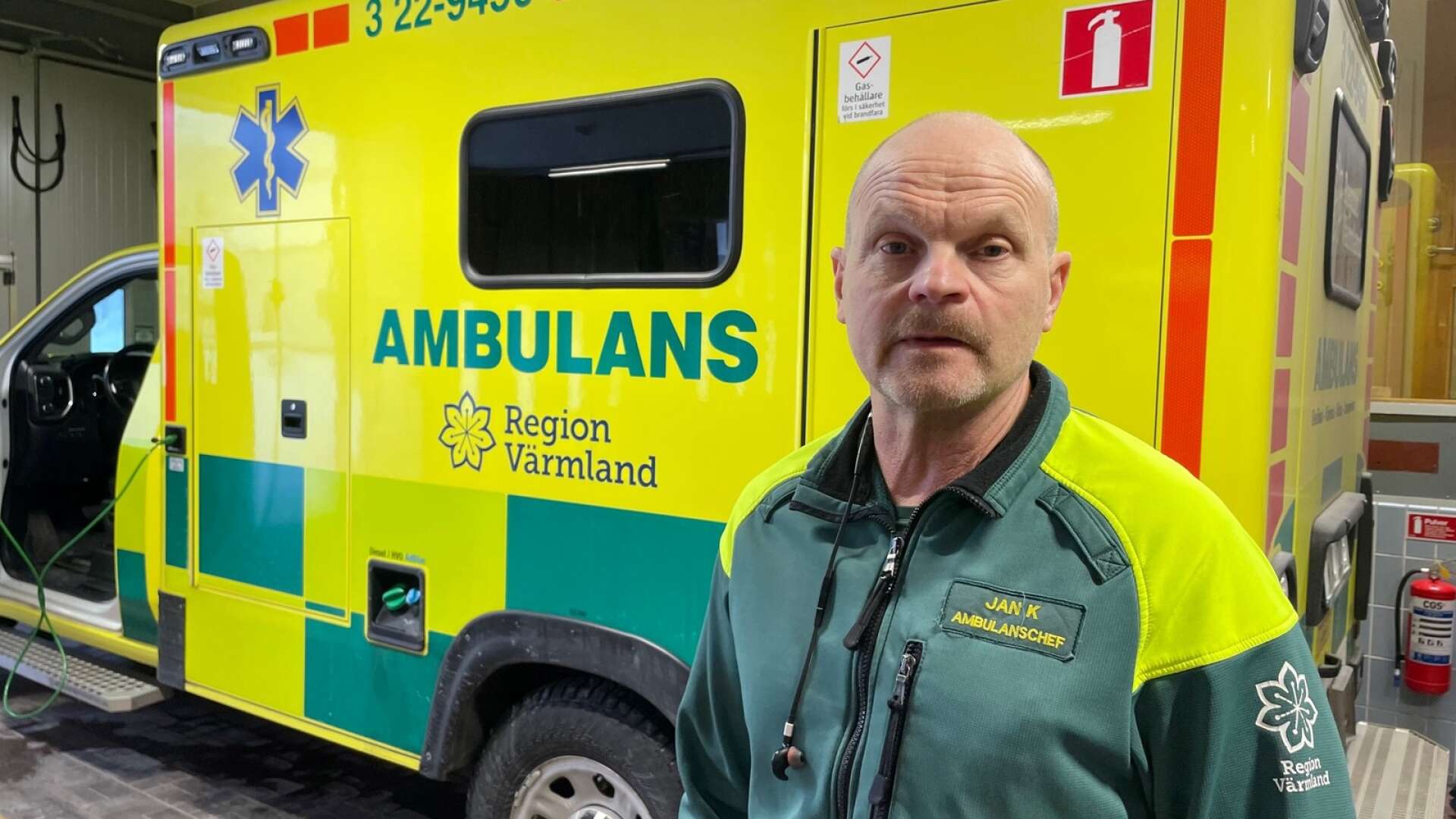 Jan Kihlstadius, ambulanschef i Arvika.