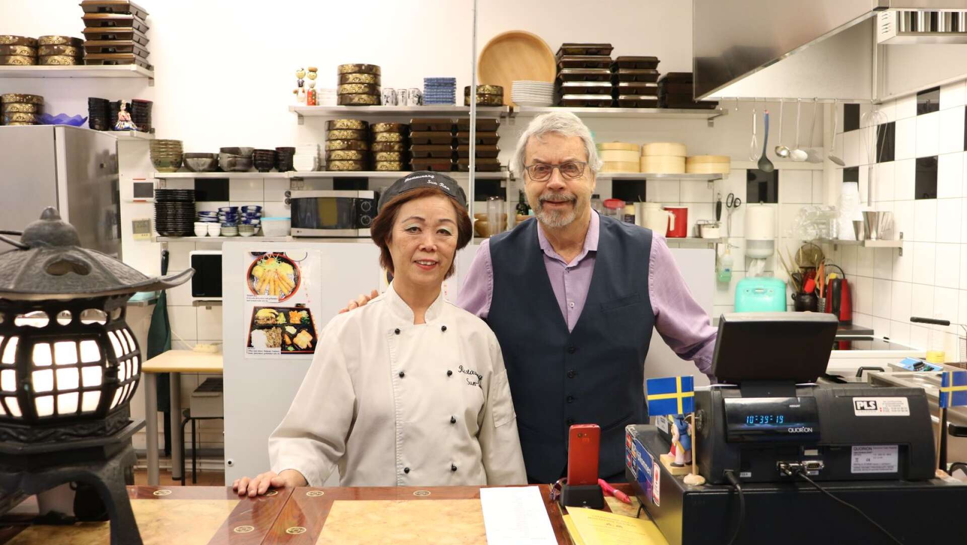 Sun-Ran och Kjell Kågeman ser fram emot nyinvigningen av sin älskade koreansk-japanska restaurang. 