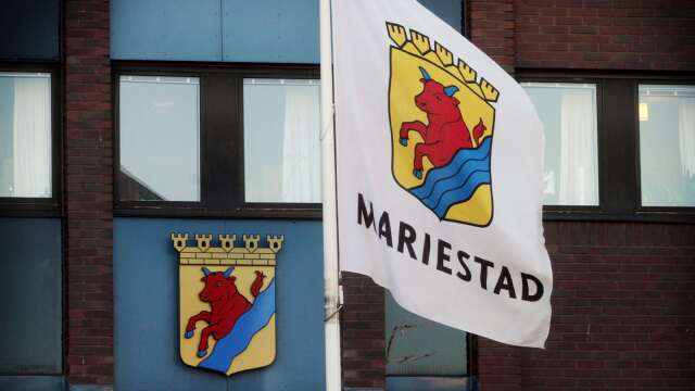 Mariestad stadshuset flagga