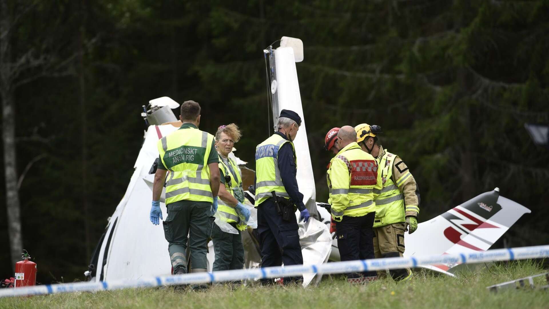 Ett mindre flygplan kraschade utanför Arvika på lördagen.