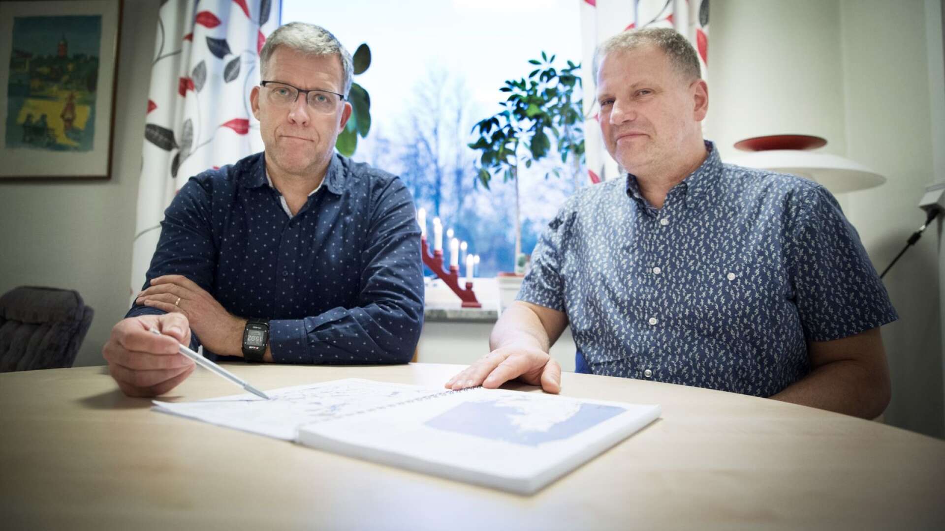 Peter Pettersson, förvaltningschef miljö och bygg, och Kenneth Andersson (C), miljö- och byggförvaltningens ordförande, om de nya LIS-områdena.
