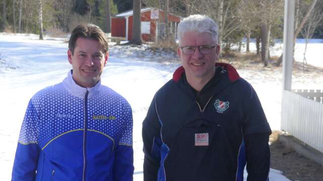 Säffle Orienteringsklubb och Säffle Skidklubb planerar en sammanslagning. Jerker Karlsson, ordförande i Säffle Skidklubb, och Lars Bengtsson, Säffle Orienteringsklubb.