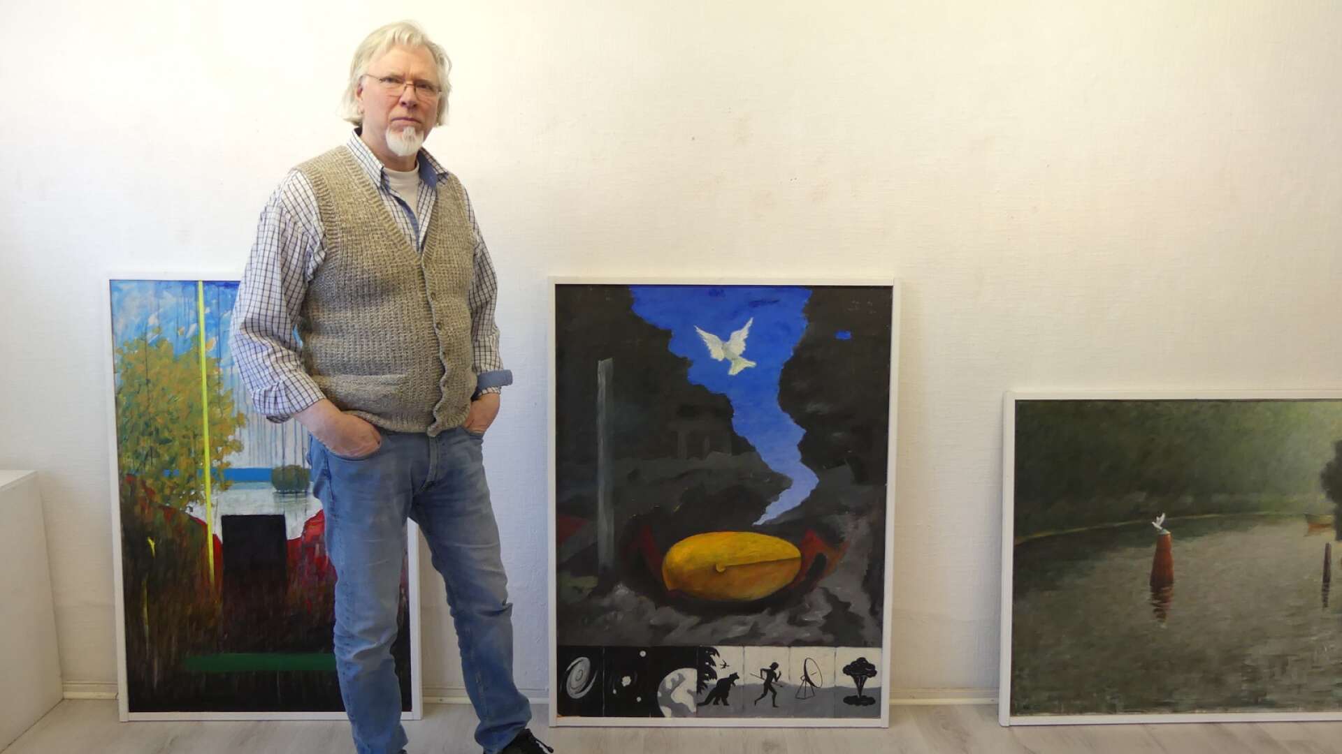 Konstnären Håkan Erkenhagen från Svanskog ställer ut i Galleri 2 i Säffle.