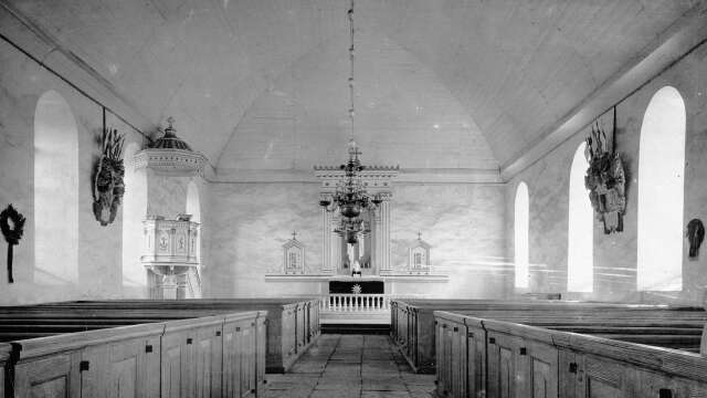 Det var i Södra Ny kyrka som Emma Hjerner konfirmerades 1845, då hon upplevde ”en himmelsk fläkt”. Bild från 1900-talets början.