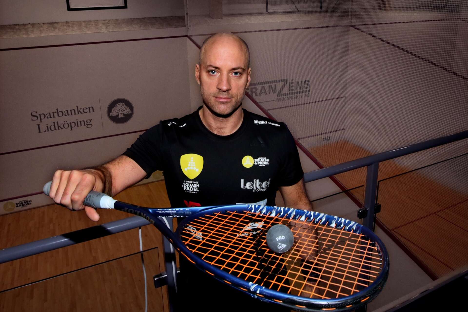 Christian Leibel är färsk mästare av Göteborg squash open.