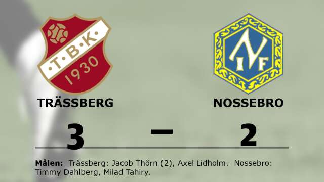Trässbergs BK vann mot Nossebro IF