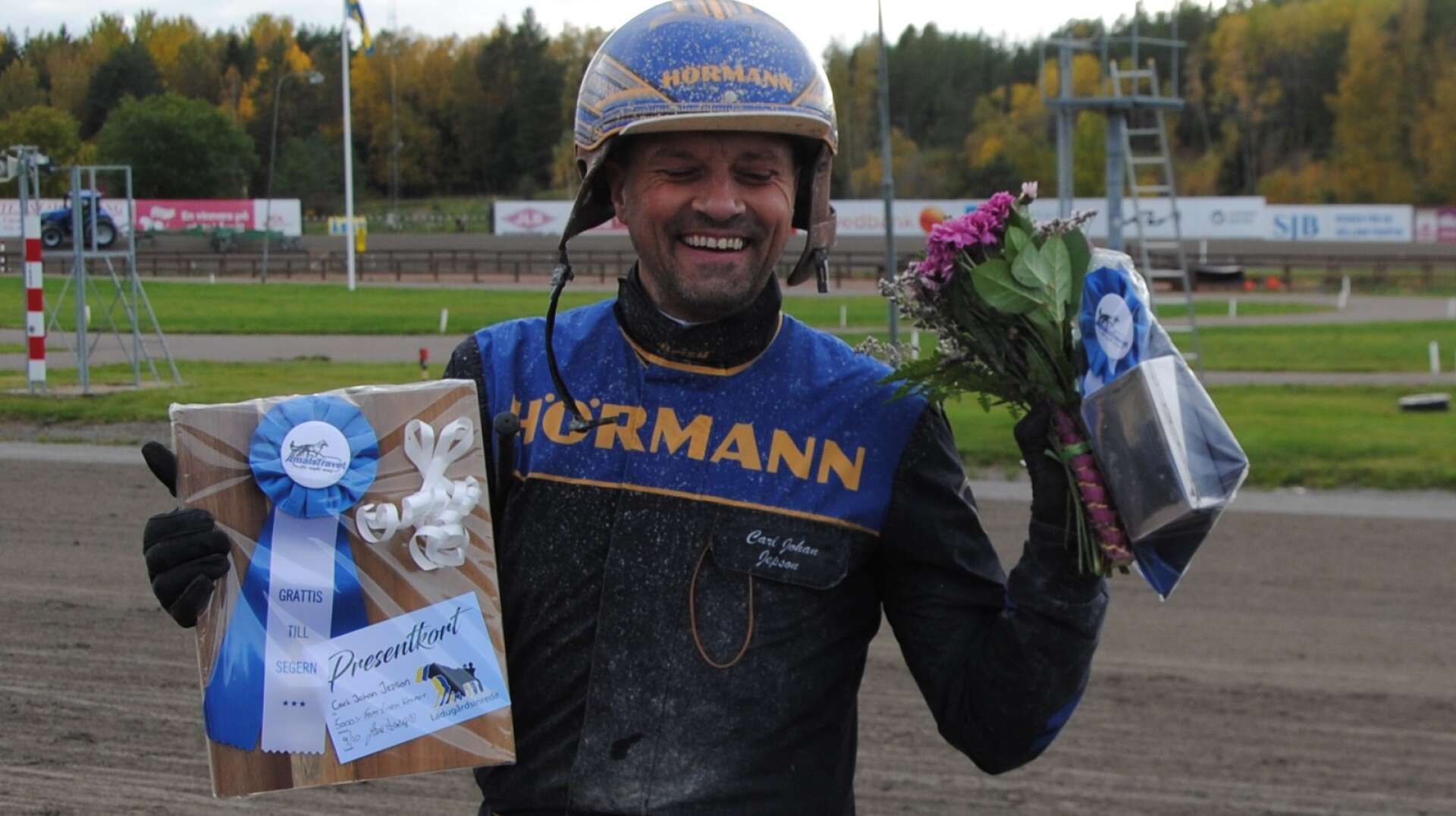 Finaldag på Åmålstravet med GS75. Champion Carl Johan Jepson.