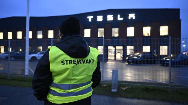 Verkstadsarbetare vid elbilsföretaget Tesla har gått ut i strejk med krav om att företaget ska teckna kollektivavtal.