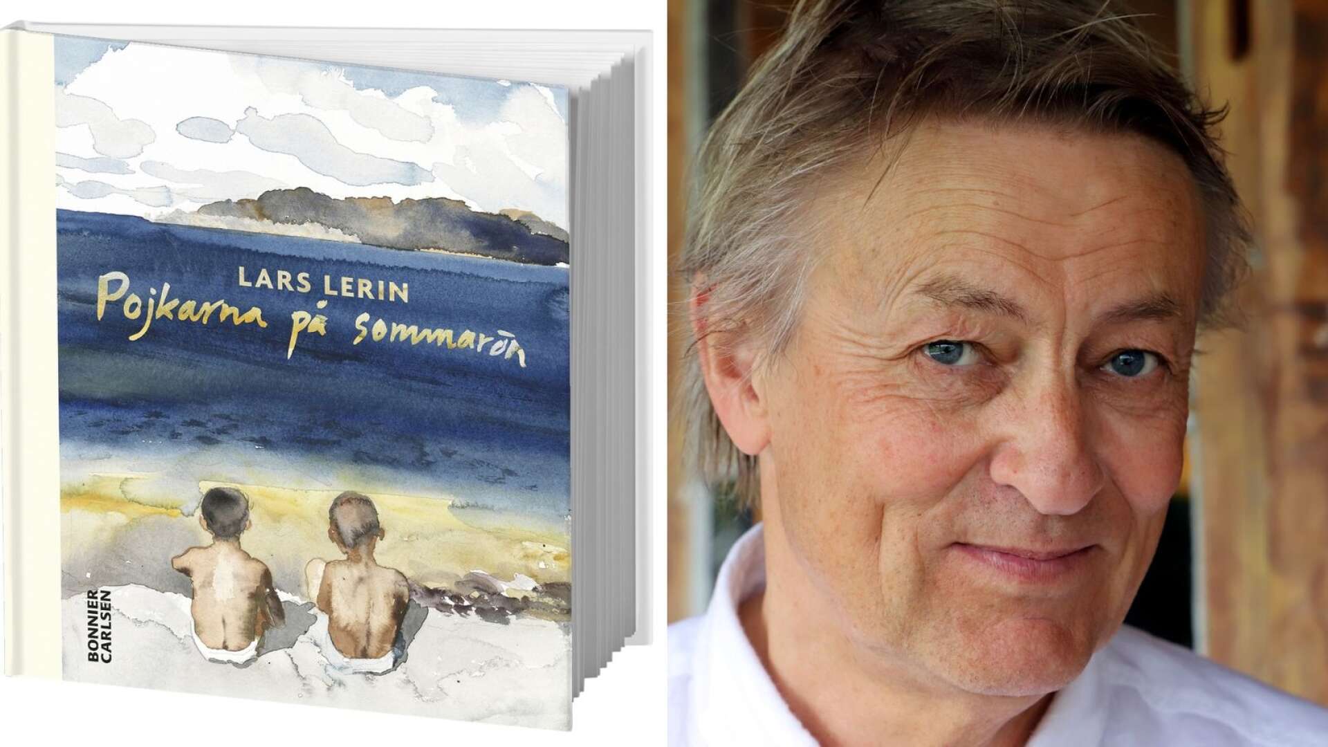 Ny barnbok från Lars Lerin om västkusten, familjeliv och strandäventyr