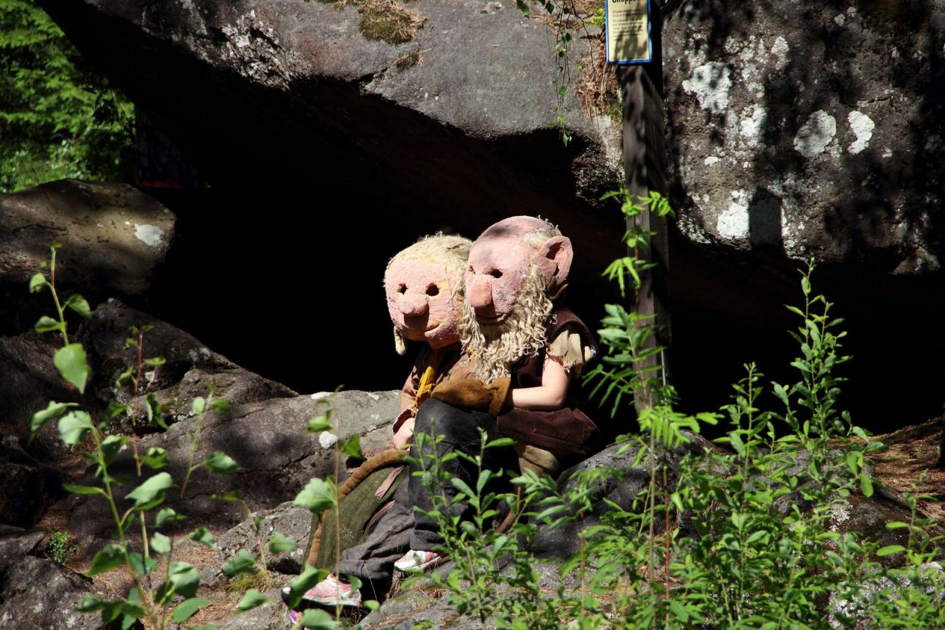 Trollvandring i Sveafallen intill Berget är något som brukar uppskattas av barnen.