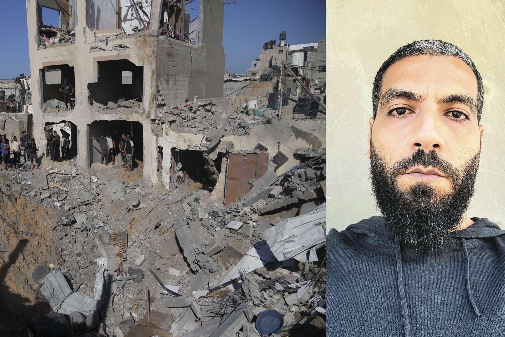 Ahmed Abuzaid, som tidigare bott i Sverige, befinner sig i Dayr al-Balah i krigets Gaza.
