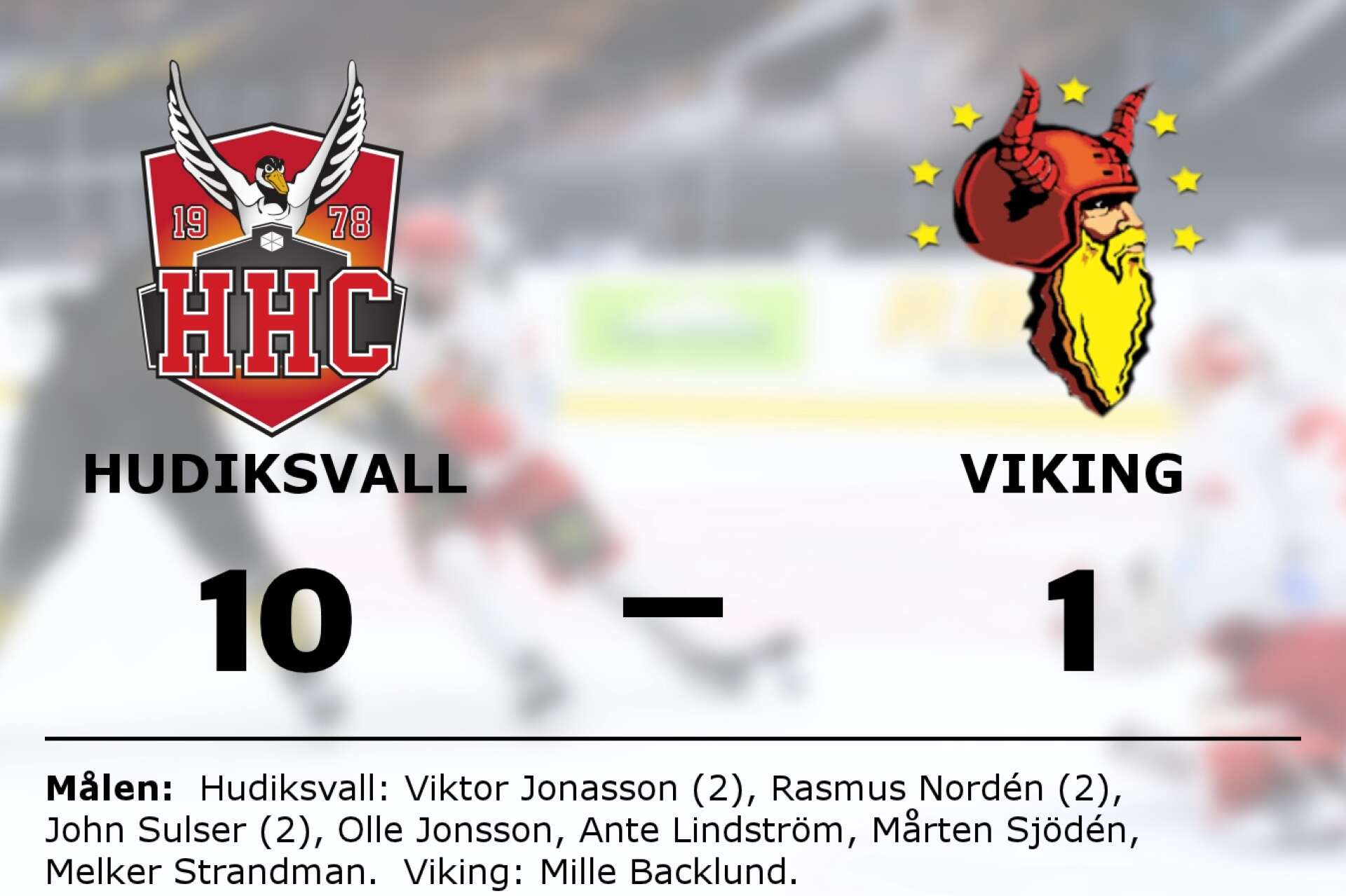 Hudiksvalls HC vann mot Viking HC