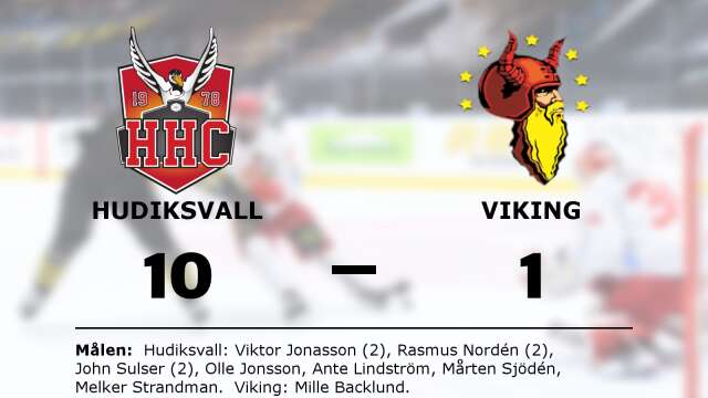 Hudiksvalls HC vann mot Viking HC