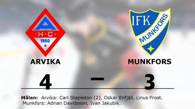Arvika HC vann mot IFK Munkfors