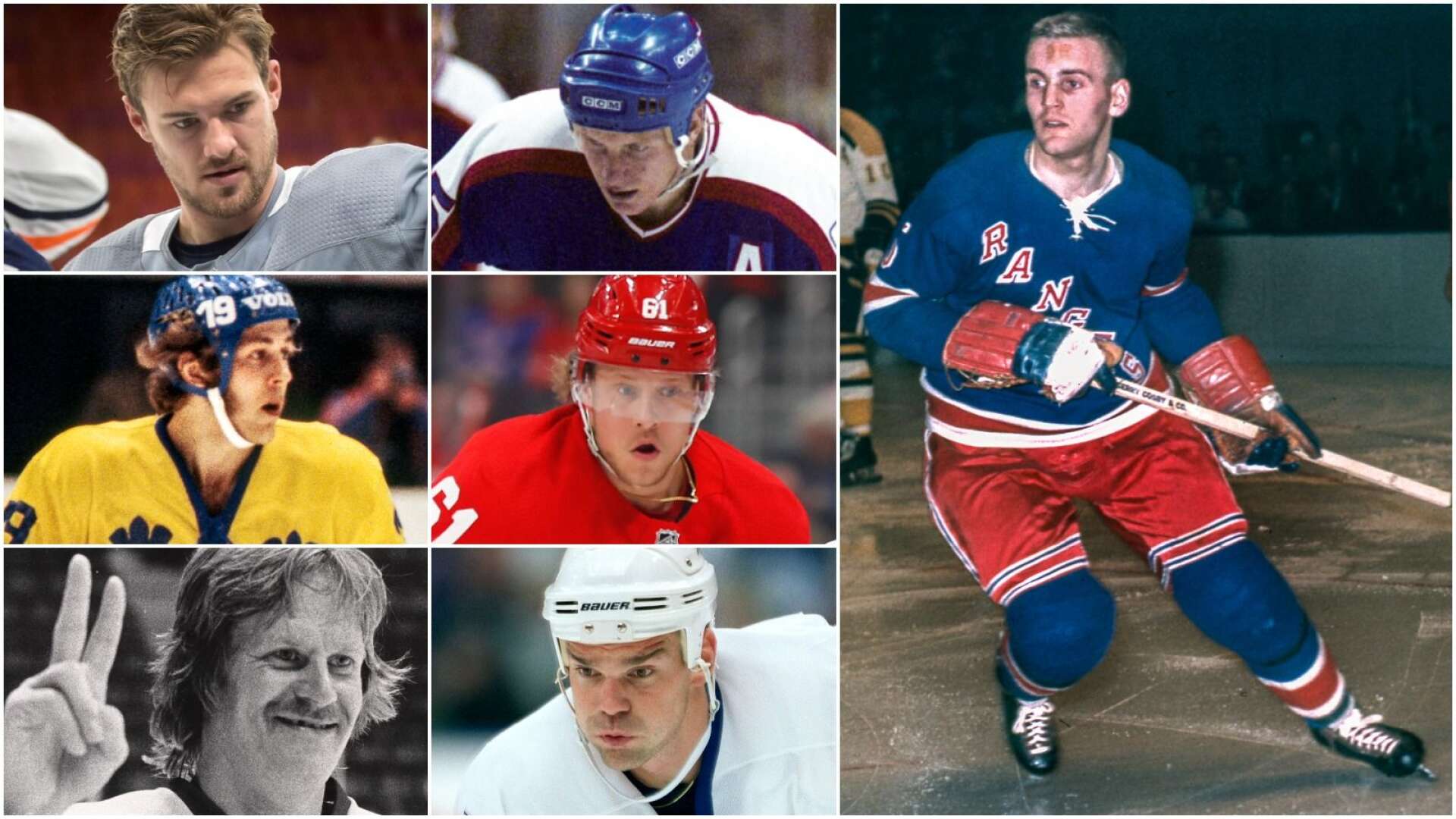 Fått tröjan pensionerad – två gånger • Trio invald i Hall of Fame • Var Gretzkys idol