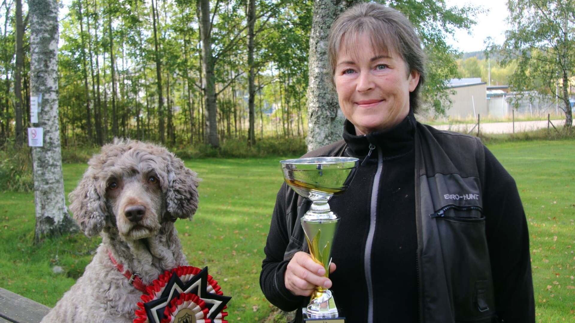 Ann Liberg och hunden Trixie ska delta i SM i nose work nästa år. 