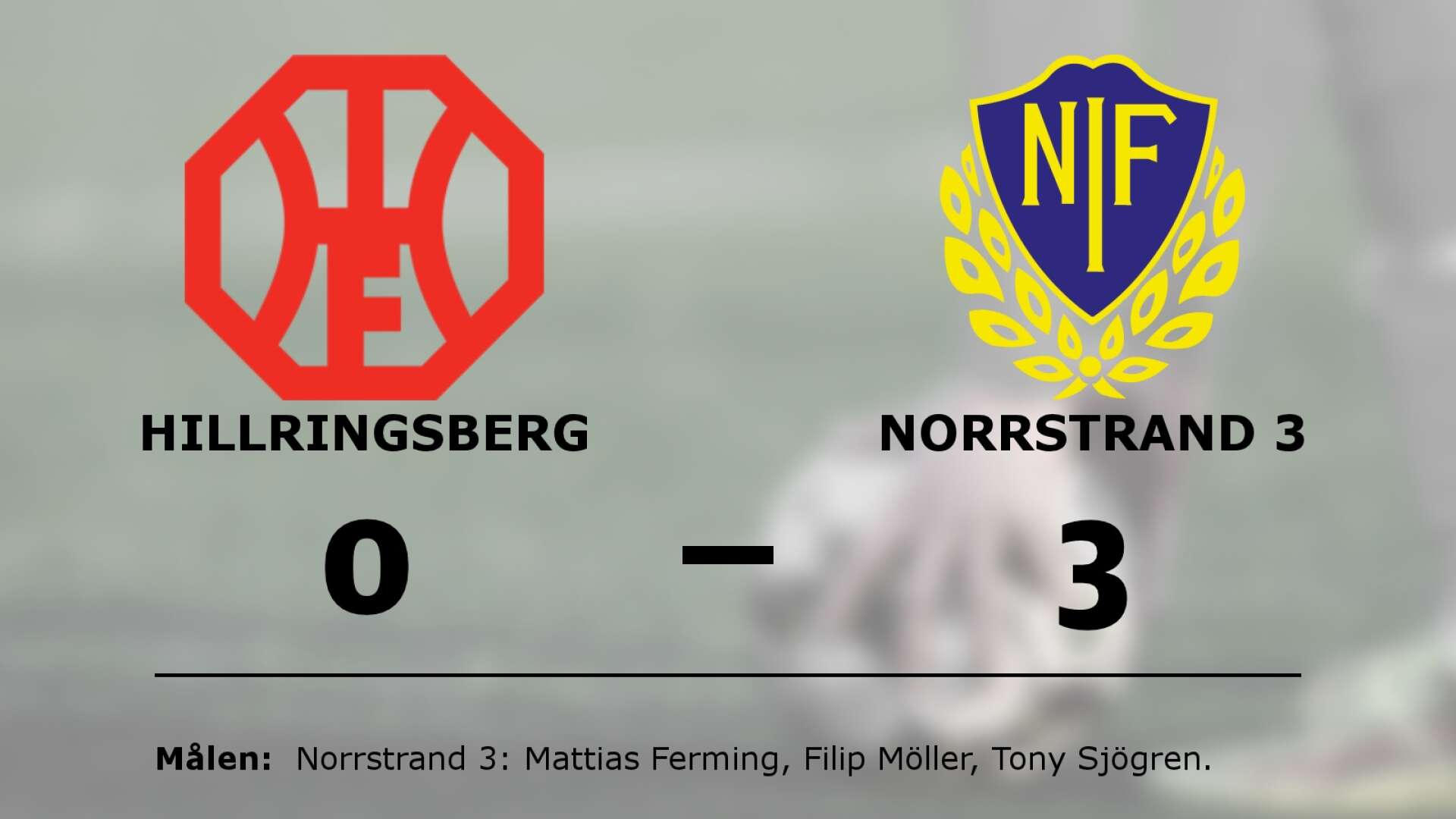 Hillringsberg förlorade mot Norrstrand 3