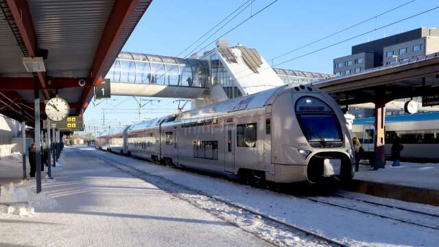 SJ reducerar sin trafik på Västra stambanan genom Skövde i flera veckor. Arkivbild.