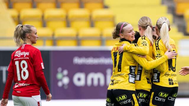 Sofie Petri (18) deppar efter Elfsborgs 3–0-mål.