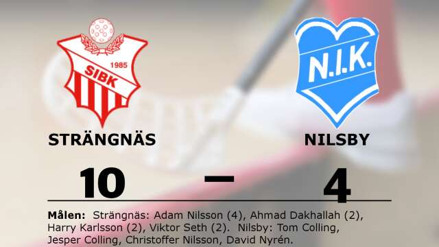 Strängnäs IBK vann mot Nilsby IK