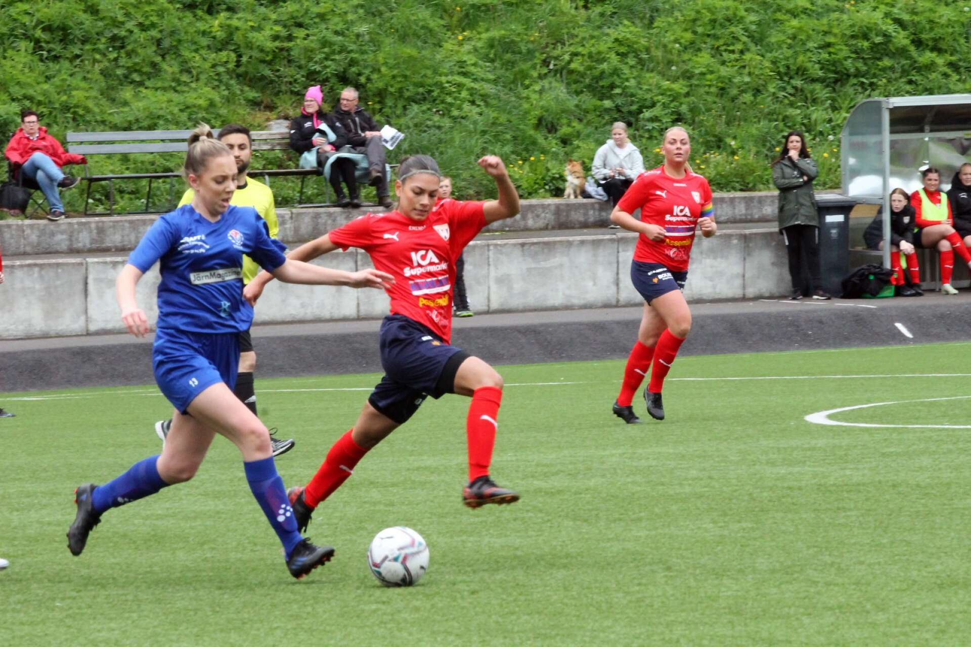 Joline Carlsson gjorde matchens enda mål i segern mot Åsebro IF.