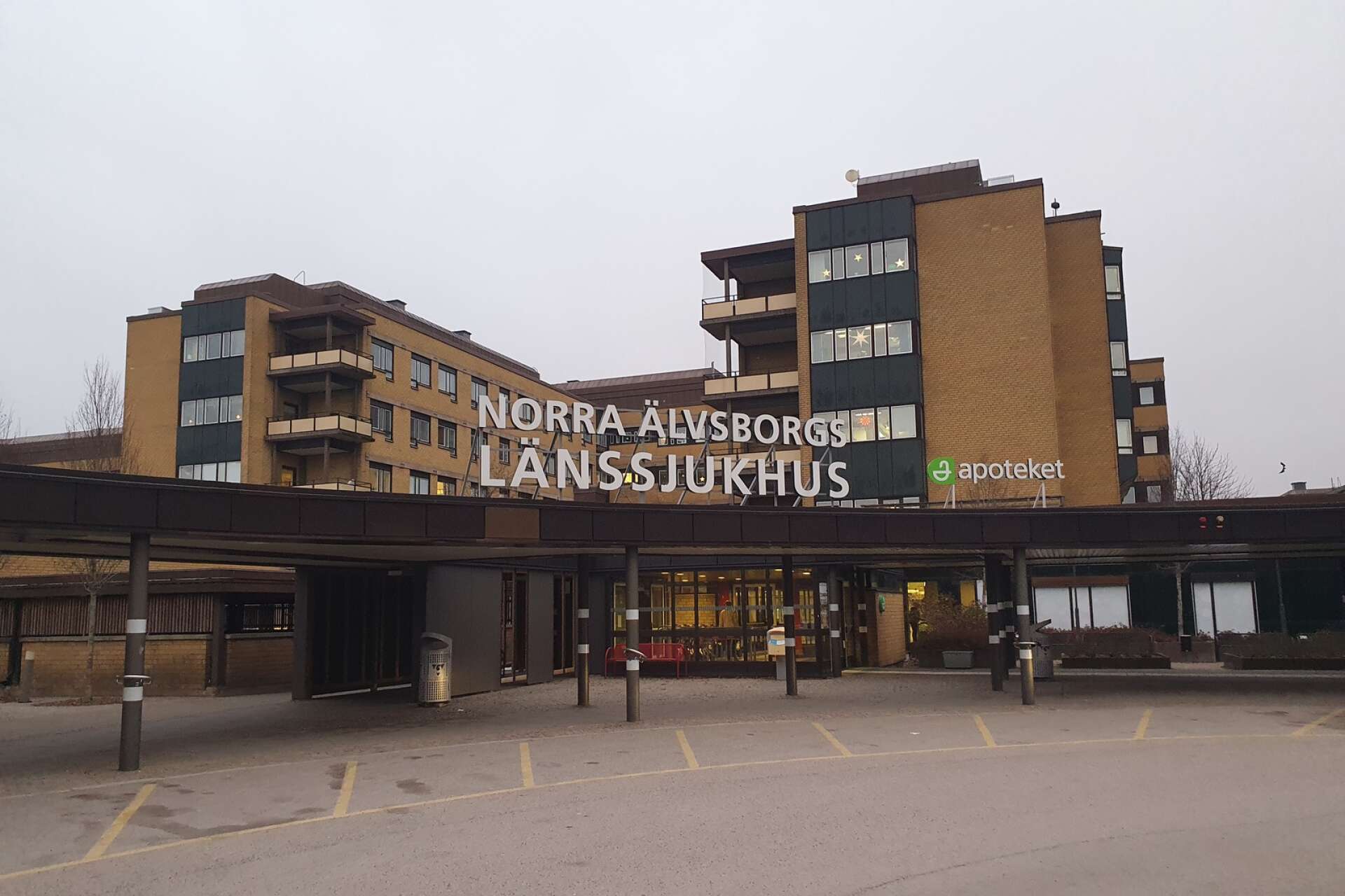 Norra Älvsborgs länssjukhus Näl bygger nytt och under en period kommer det att sprängas vid sjukhusområdet./ARKIVBILD
