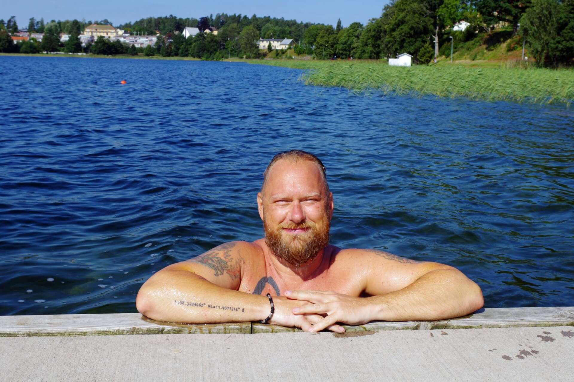 Krister Kronlid har badat på fler ställen i Dalsland än de flesta. 