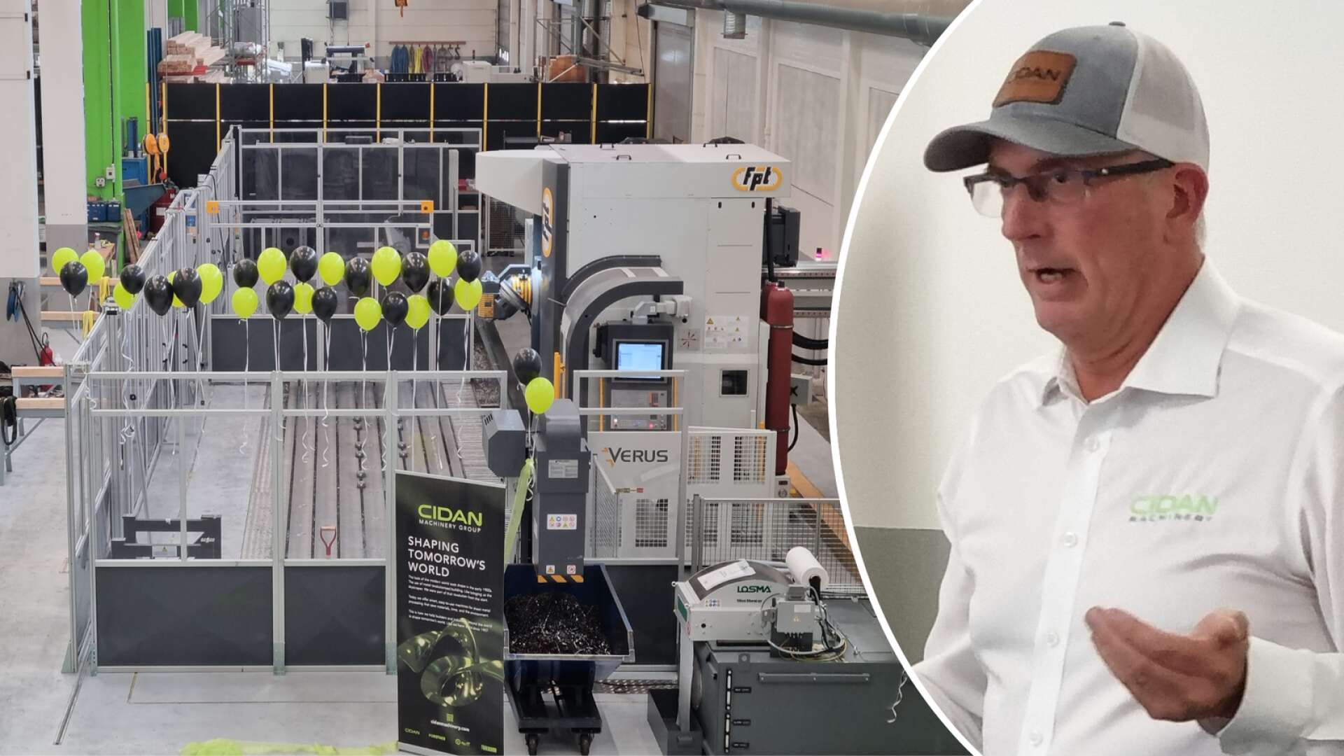 Under torsdagen invigde Cidan machinery i Götene sin nya CNC-maskin: ”Den är jättebra”