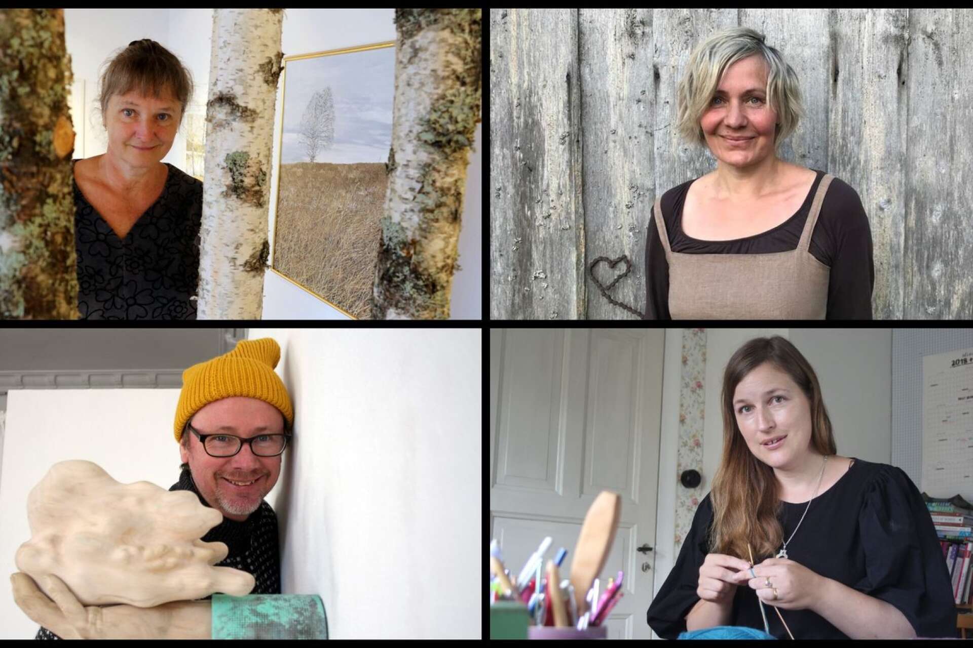 Jessica Stuart-Beck, Maria Vildhjärta Westerberg, Henric Westlund och Maja Karlsson är fyra av de värmländska kulturutövare som nu beviljats kreativ karantän.