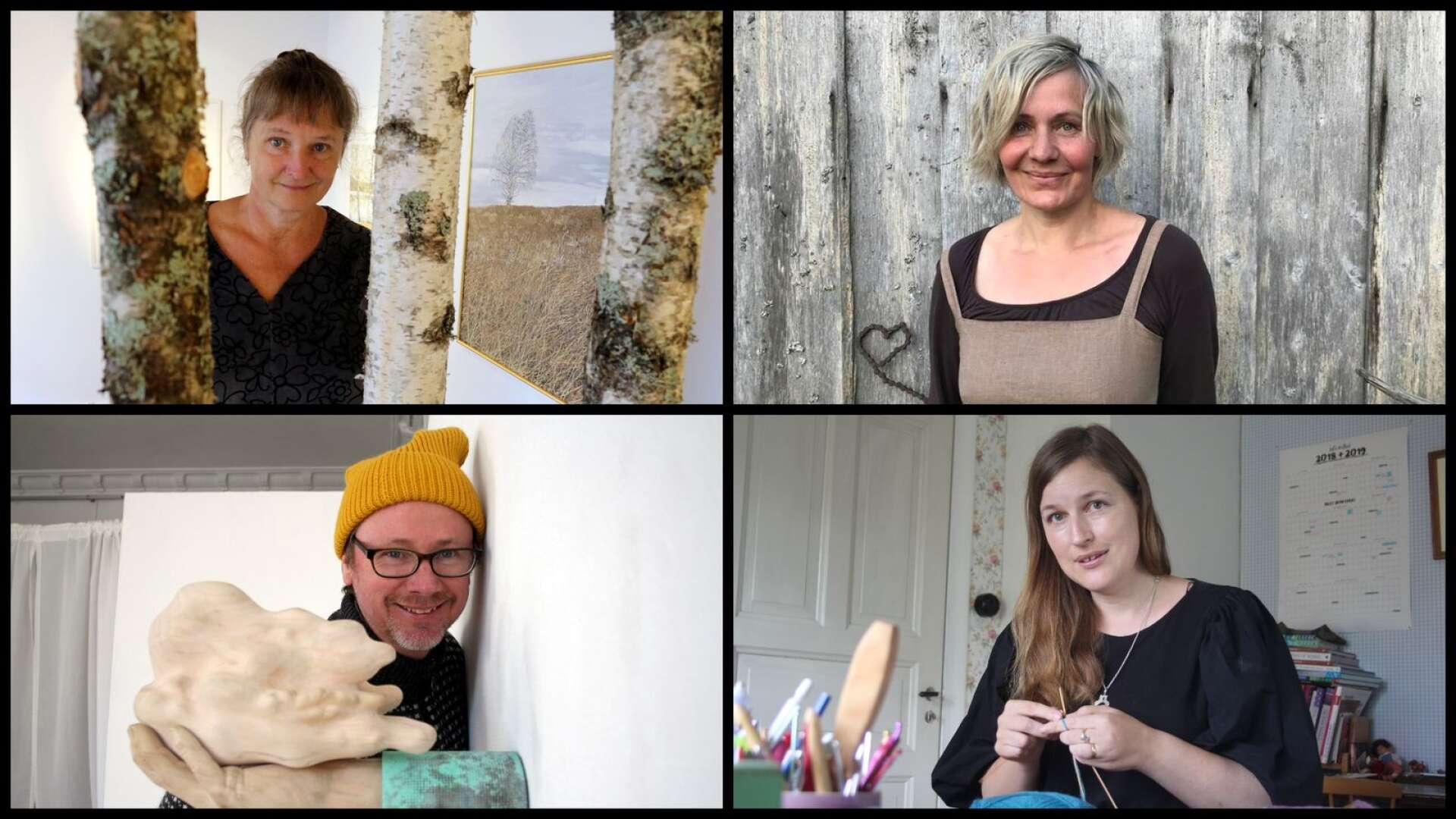 Jessica Stuart-Beck, Maria Vildhjärta Westerberg, Henric Westlund och Maja Karlsson är fyra av de värmländska kulturutövare som nu beviljats kreativ karantän.