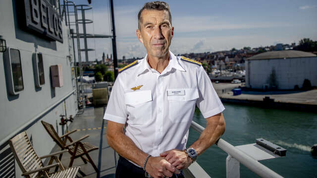 TT intervjuar överbefälhavare Micael Bydén under Almedalsveckan i Visby ombord på ubåtsräddningsfartyget Belos.